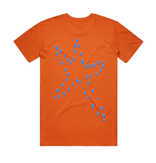 PUFF STAR TEE ORANGE