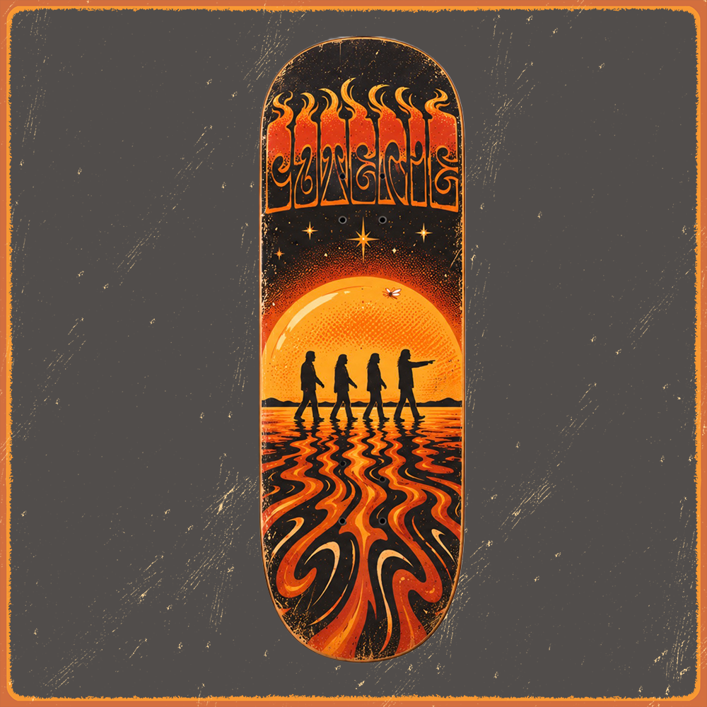 Orange Skies Skate Deck