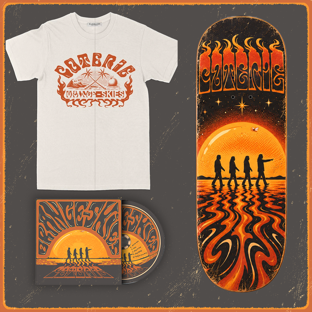 Orange Skies Skate Deck + Tee + CD