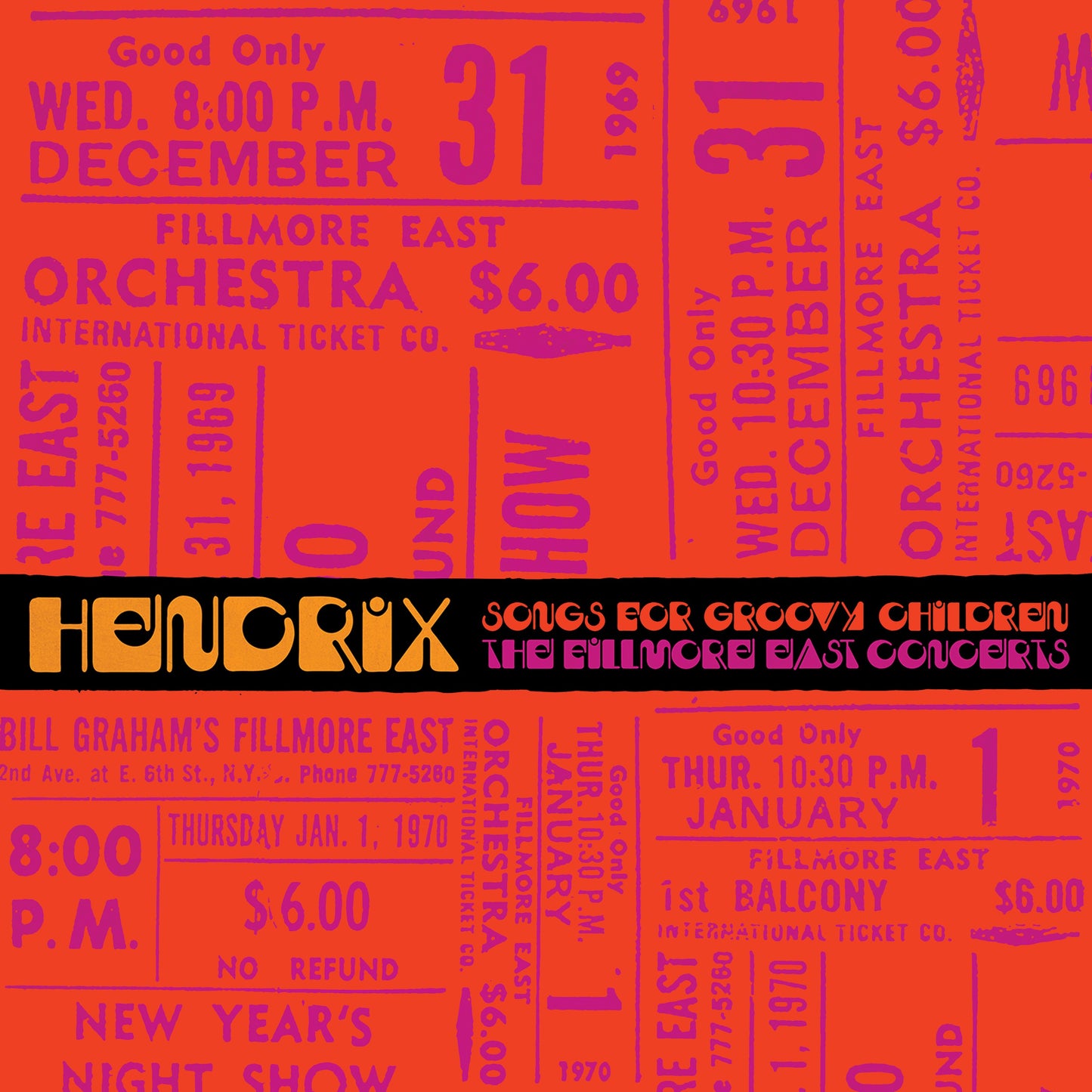 SONGS FOR GROOVY CHILDREN: THE FILLMORE EAST CONCERTS VINYL