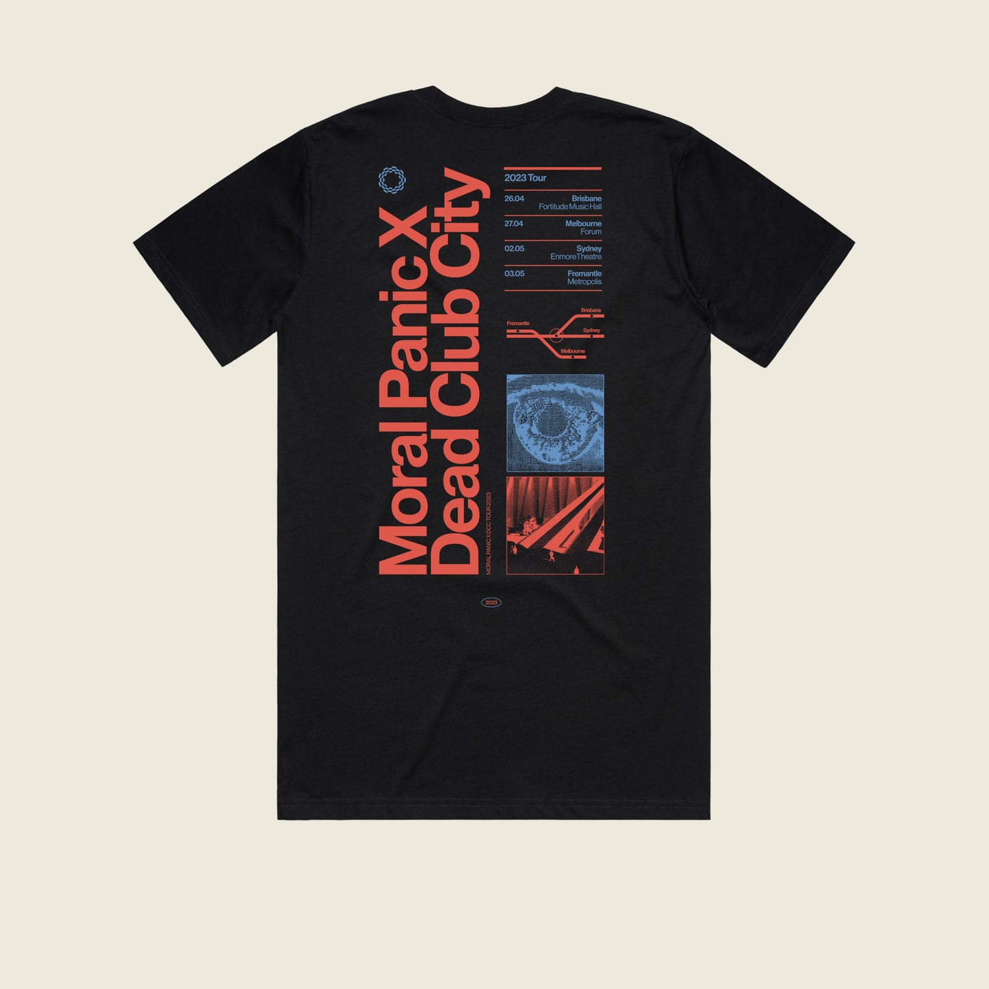 MORAL PANIC / DCC AUS TOUR TEE