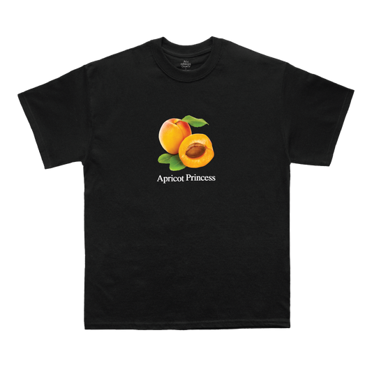 APRICOT PRINCESS BLACK TEE