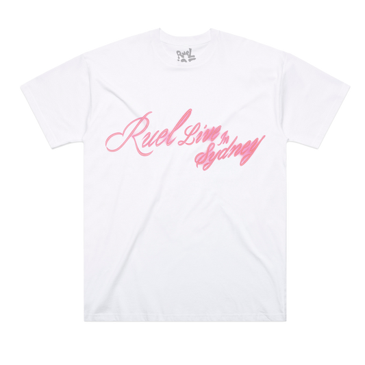 LIVE IN SYDNEY WHITE TEE