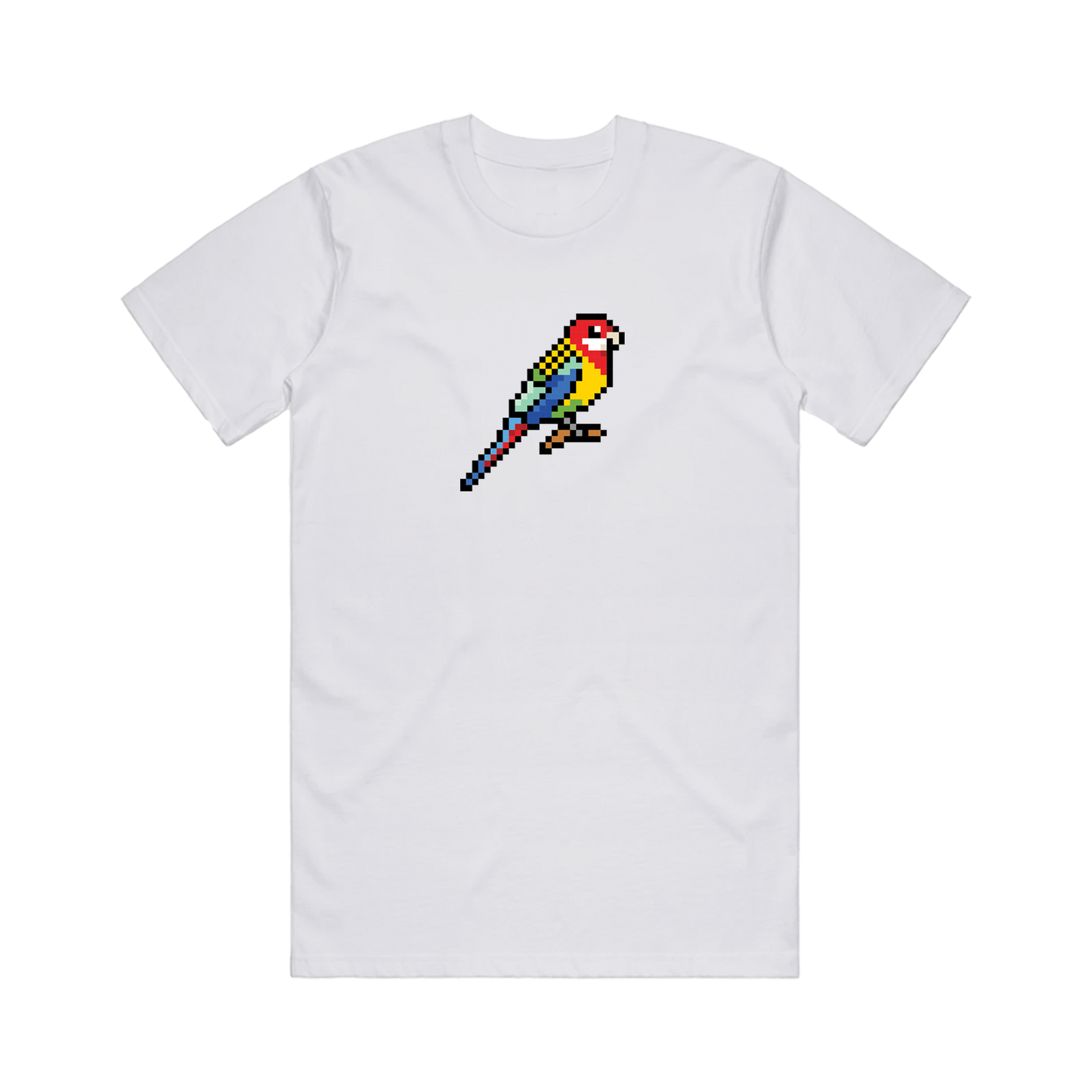 Eastern Rosellas White T-Shirt (Adult)