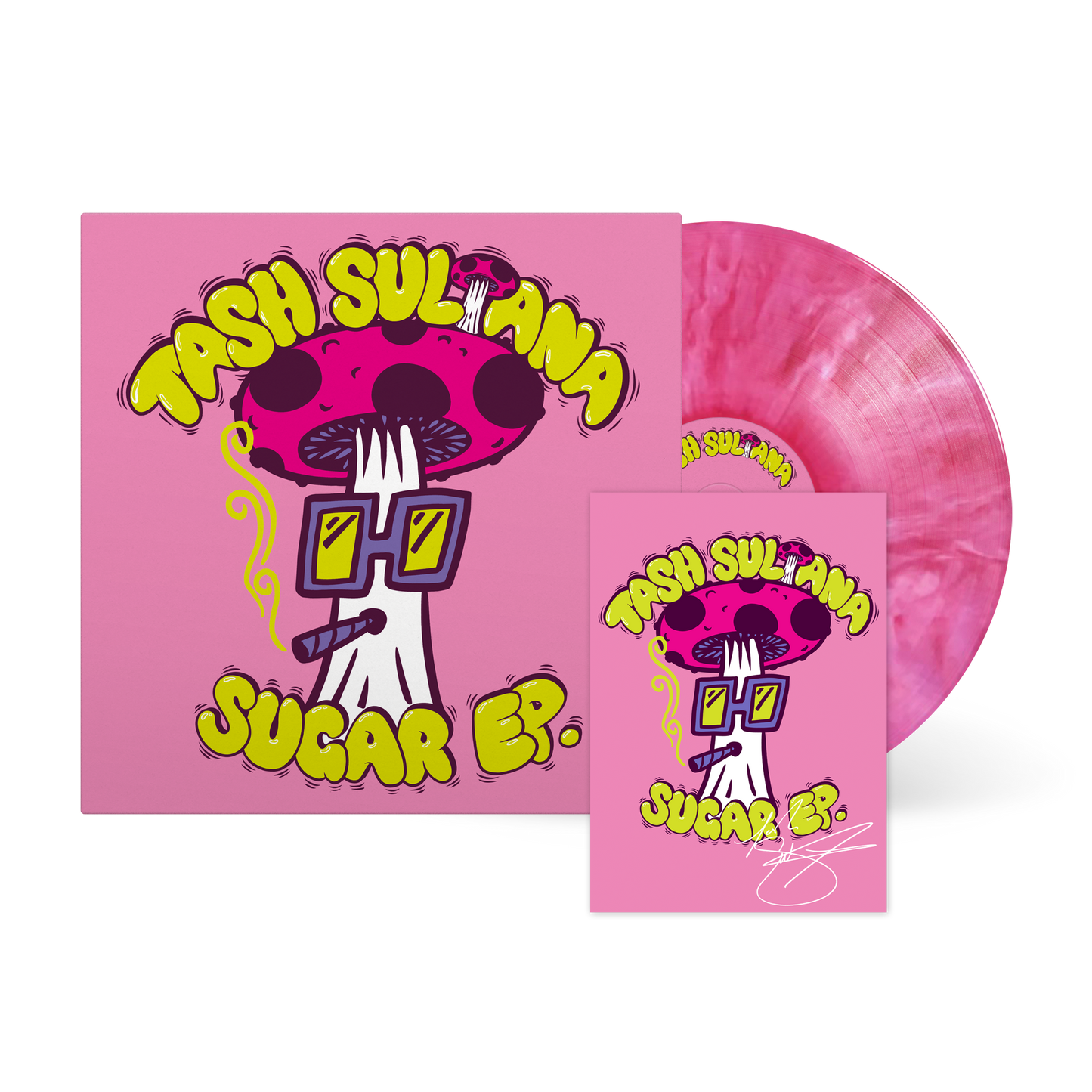 SUGAR EP PINK VINYL + A5 SIGNED ART CARD