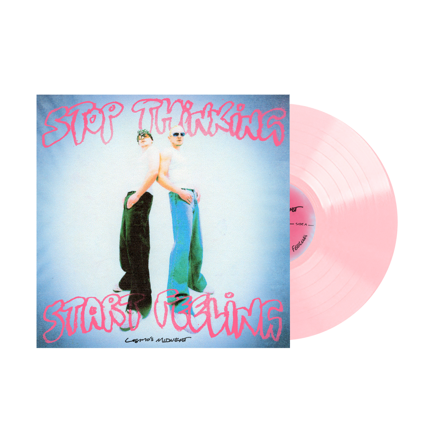 STOP THINKING START FEELING VINYL (POWDER PINK)