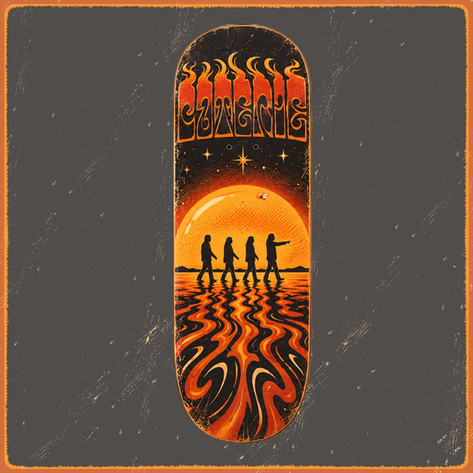 Orange Skies Skate Deck