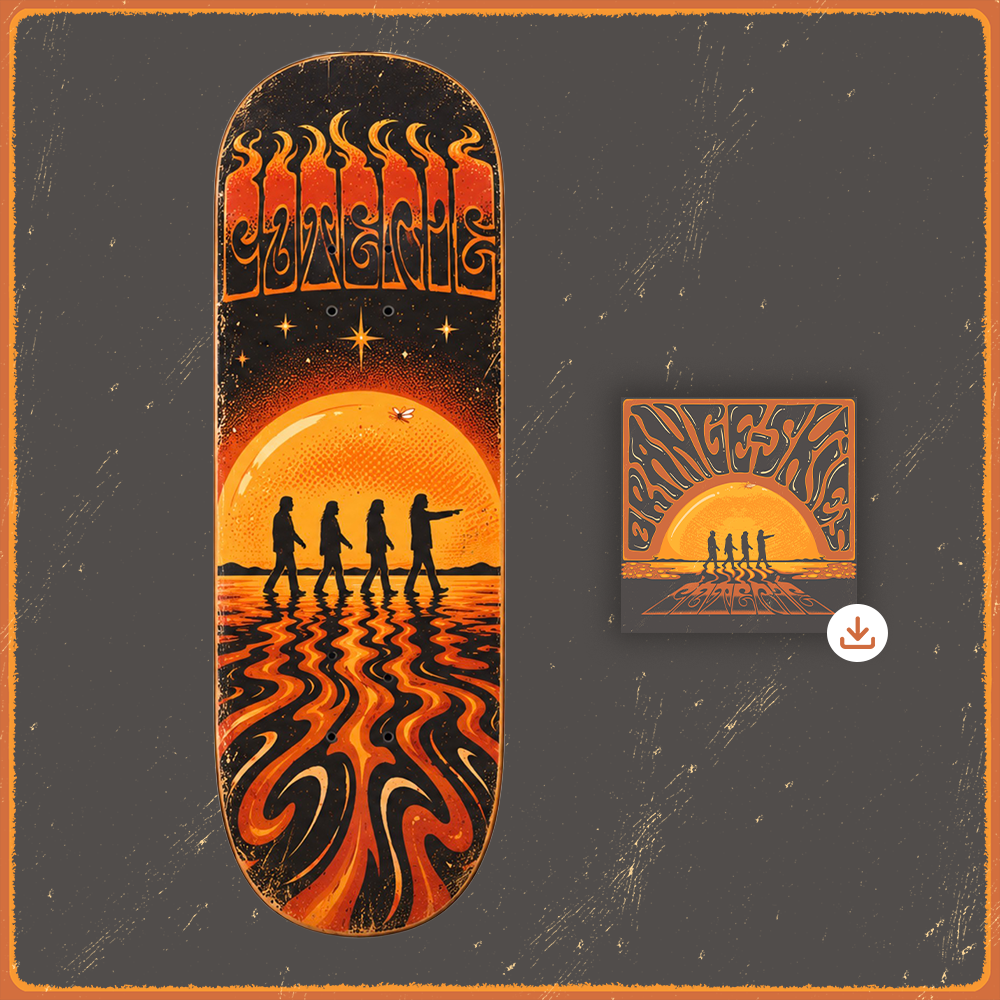 Orange Skies Skate Deck + Download