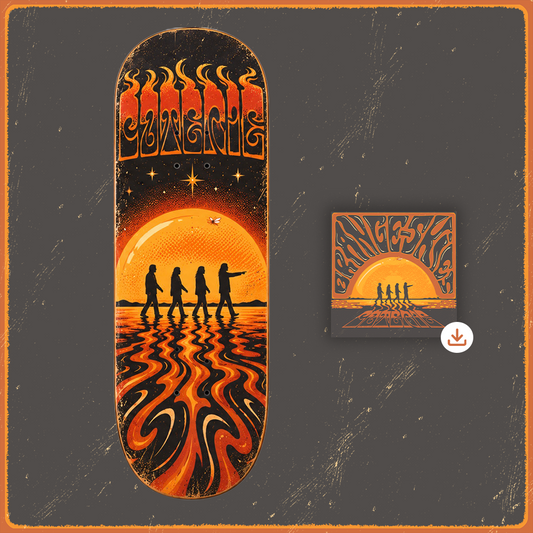 Orange Skies Skate Deck + Download
