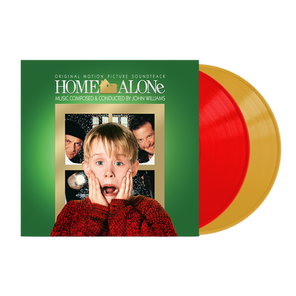 HOME ALONE (ORIGINAL MOTION PICTURE SOUNDTRACK) (RED AND GOLD COLOURED) VINYL