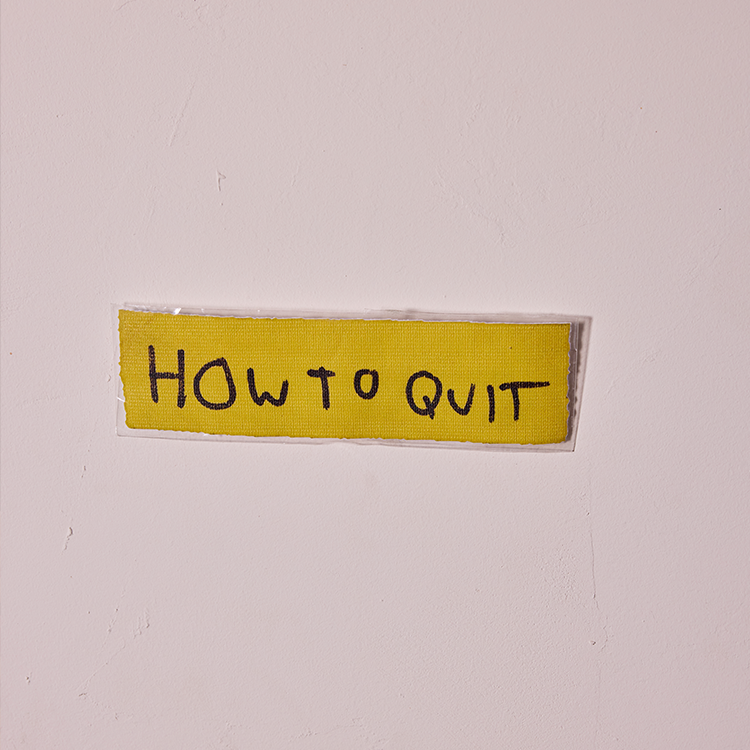 how to quit sticker pack