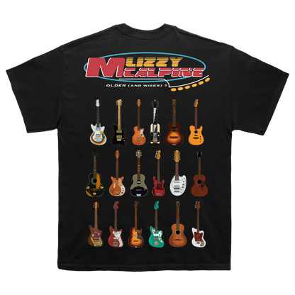 Older (and Wiser) Guitar Tee - Black