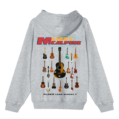 Older (and Wiser) Guitar Hoodie - Grey