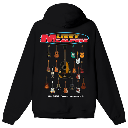 Older (and Wiser) Guitar Hoodie - Black