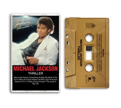 THRILLER CASSETTE (GOLD METALLIC)