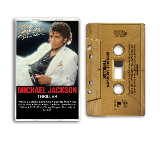 THRILLER CASSETTE (GOLD METALLIC)
