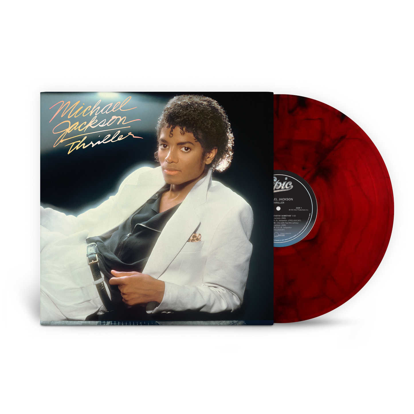 THRILLER VINYL (RED & BLACK MARBLE)