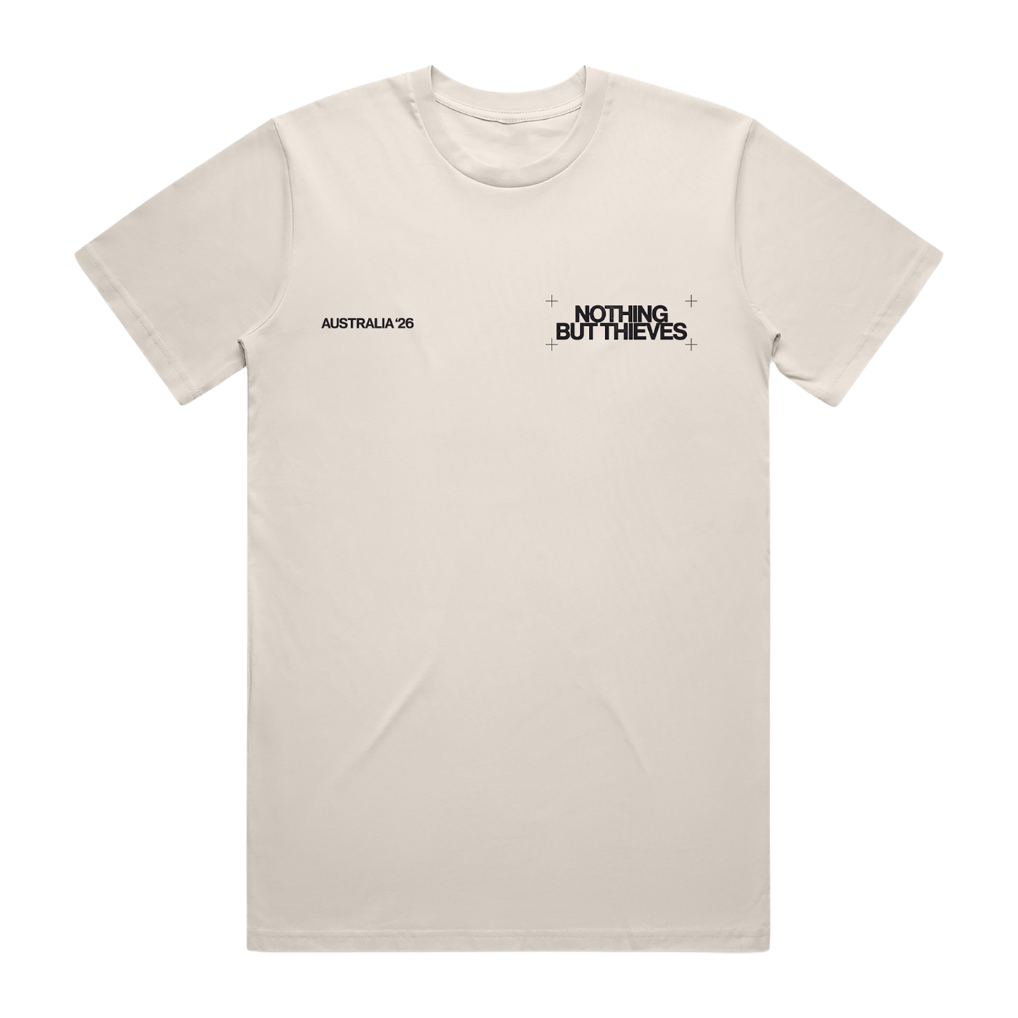 REPEAT LOGO 2026 AUSTRALIA TOUR NATURAL TEE
