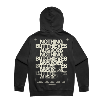 REPEAT LOGO 2026 AUSTRALIA TOUR VINTAGE BLACK  HOOD