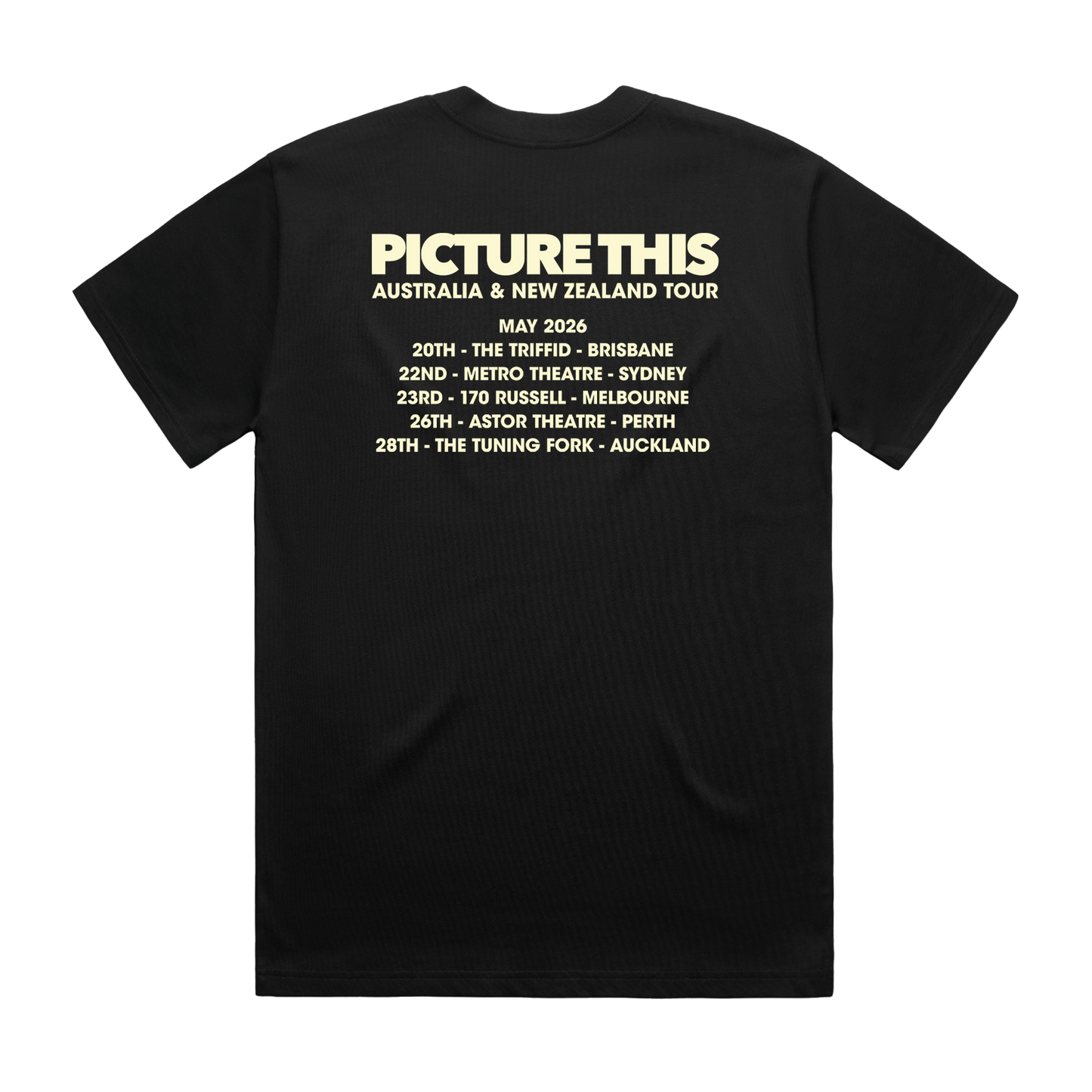 Picture This ANZ Black Tour Tee