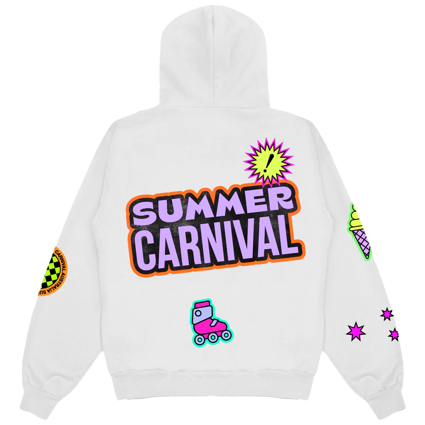 WHITE SUMMER CARNIVAL HOODIE