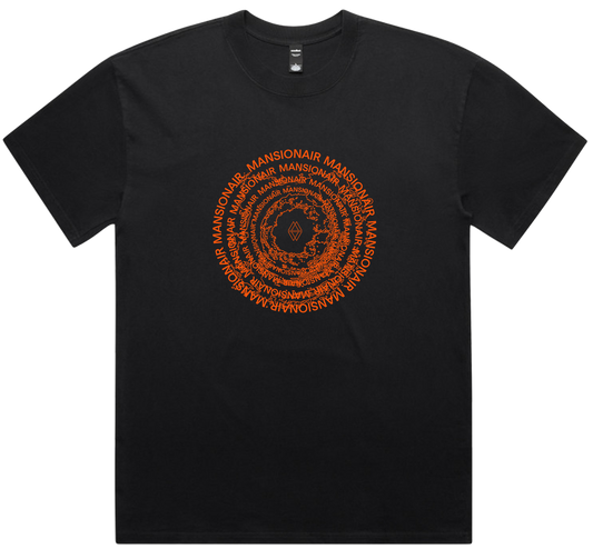 SWIRL TEE BLACK