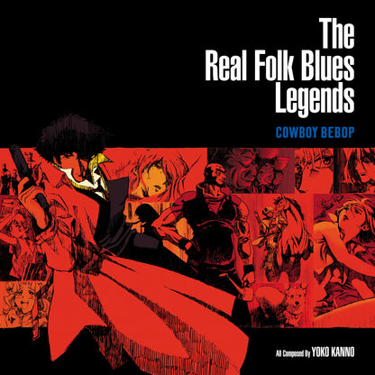 THE REAL FOLK BLUES LEGENDS COWBOY BEBOP (DARK BLUE MARBLED) VINYL