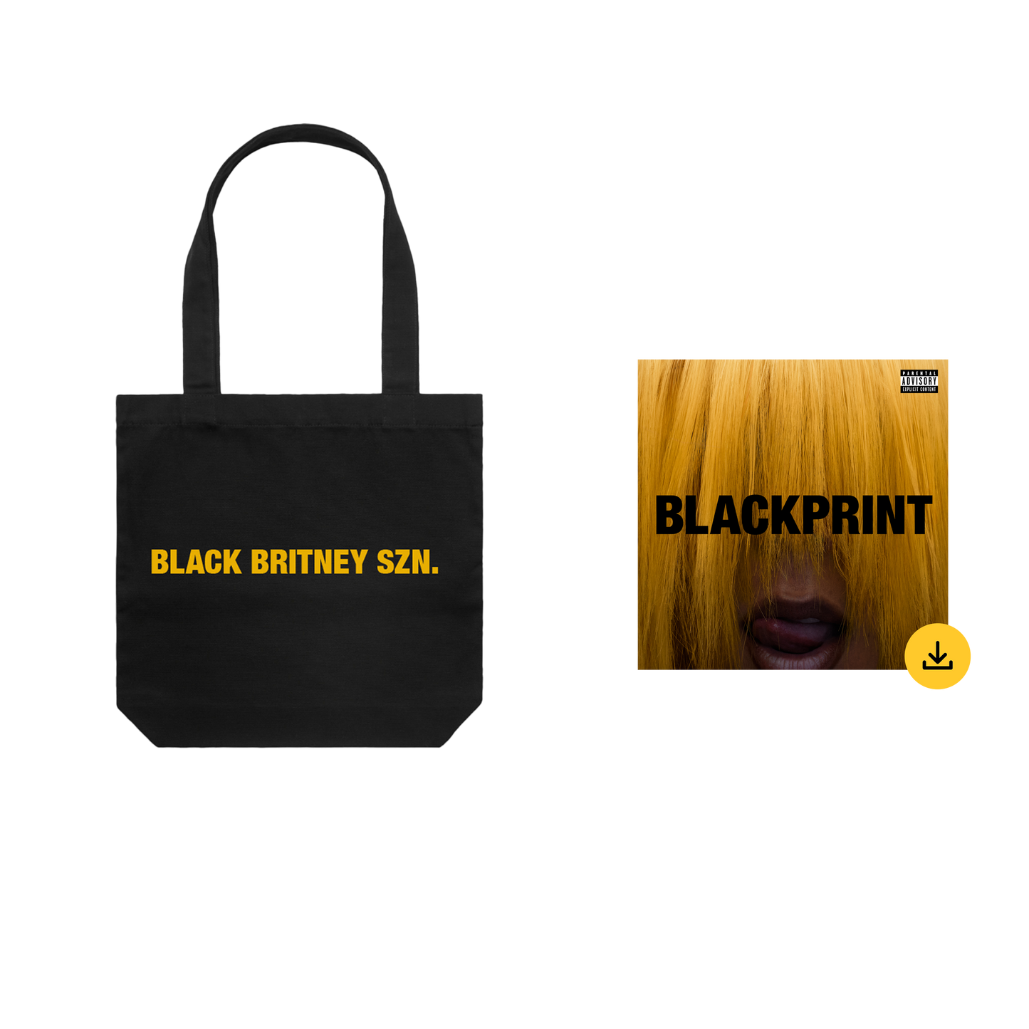 BLACK BRITNEY SZN Tote bag + Digital Download