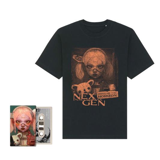POST HUMAN : NeX GEn TEE + RECYCLED WHITE CASSETTE