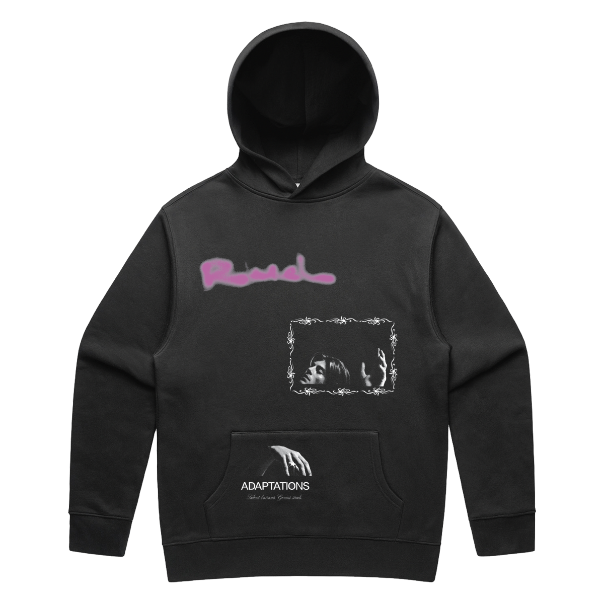 ADAPTATIONS FADED BLACK HOODIE