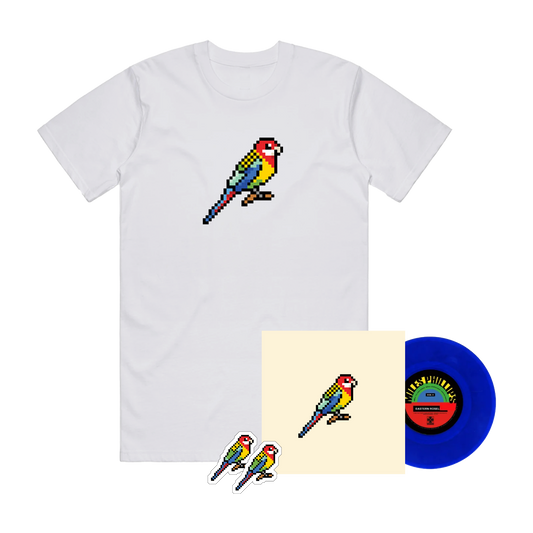 Eastern Rosellas T-Shirt + Vinyl + Stickers Bundle (Adult)