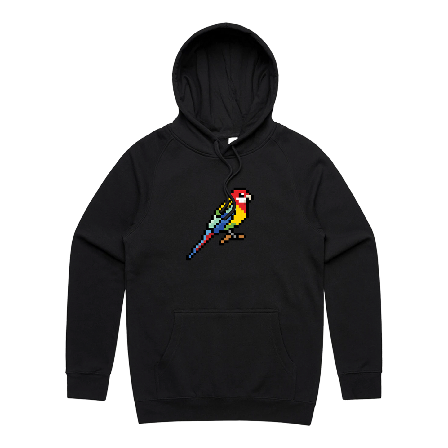 Eastern Rosellas Black Hoodie (Adult)