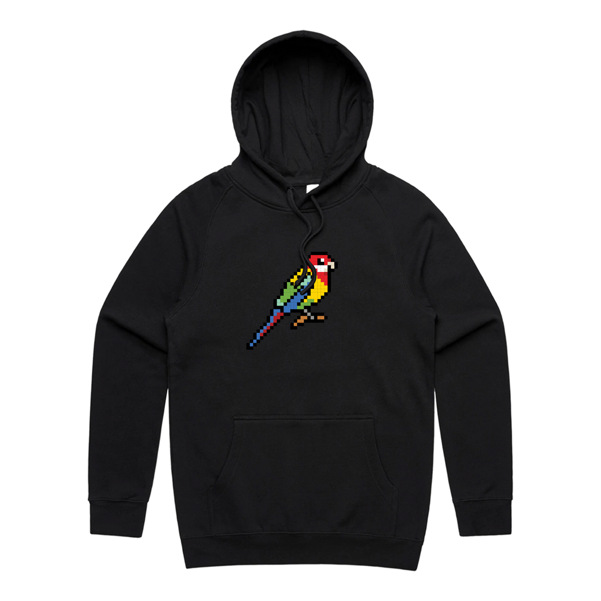 Eastern Rosellas Black Hoodie (Adult)