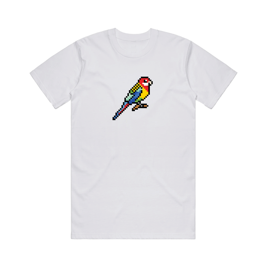 Eastern Rosellas White T-Shirt (Adult)