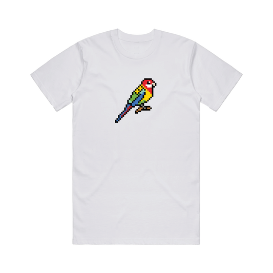 Eastern Rosellas White T-Shirt (Adult)