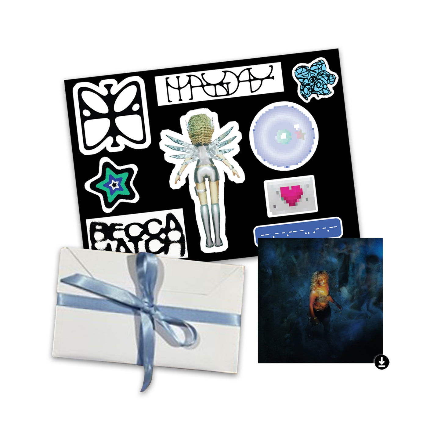 MAYDAY HAND-WRITTEN NOTE + STICKERS + DIGITAL DOWNLOAD