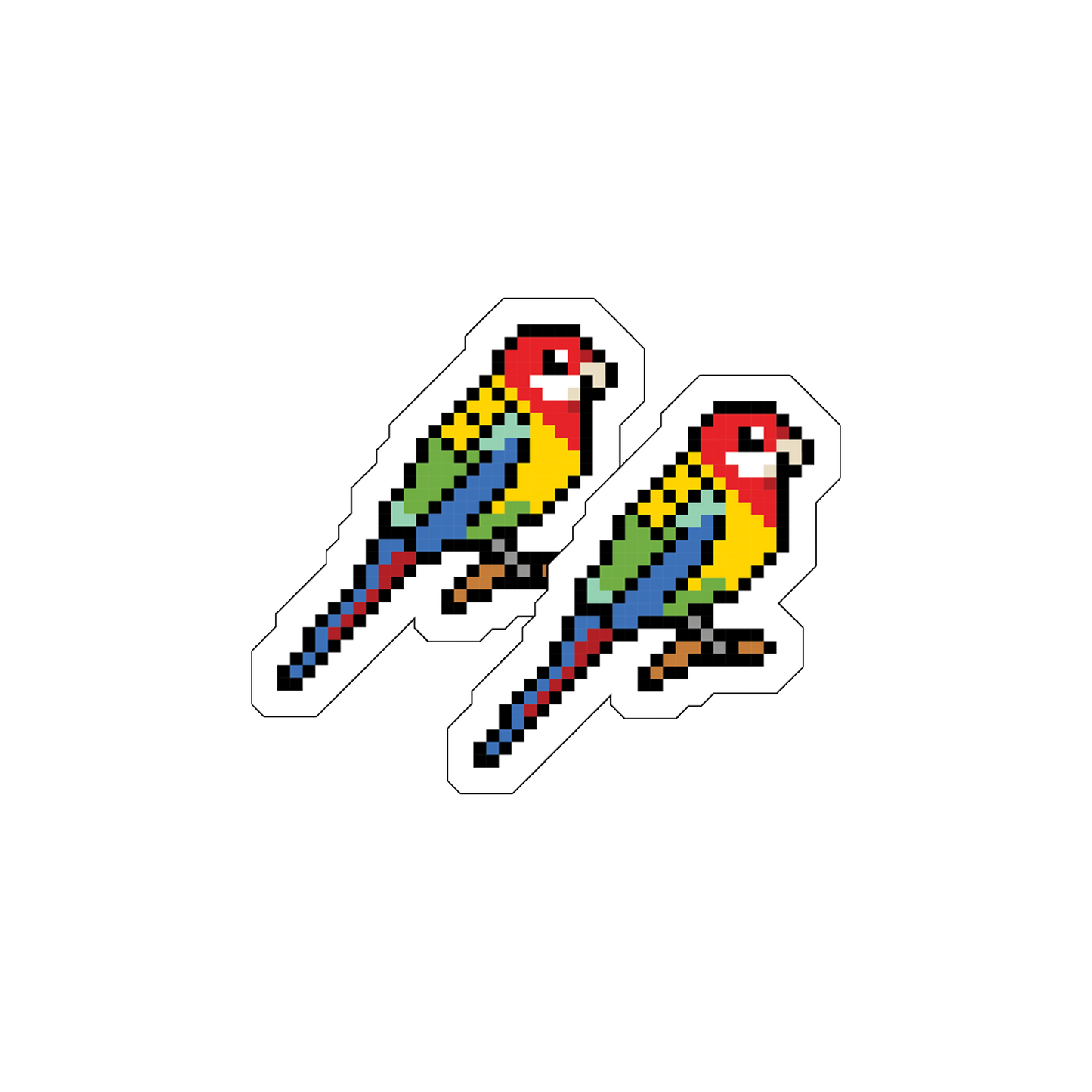 Eastern Rosellas Sticker Set