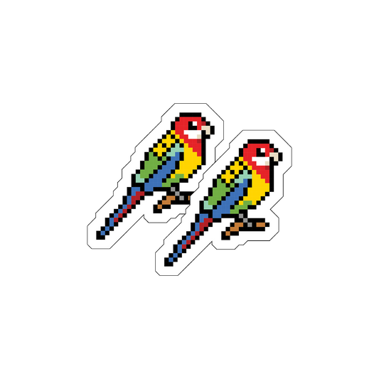 Eastern Rosellas Sticker Set