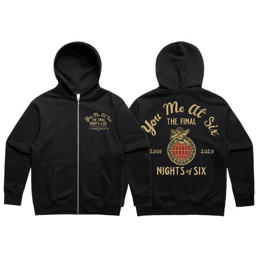 THE FINAL BLACK ZIP UP HOODIE