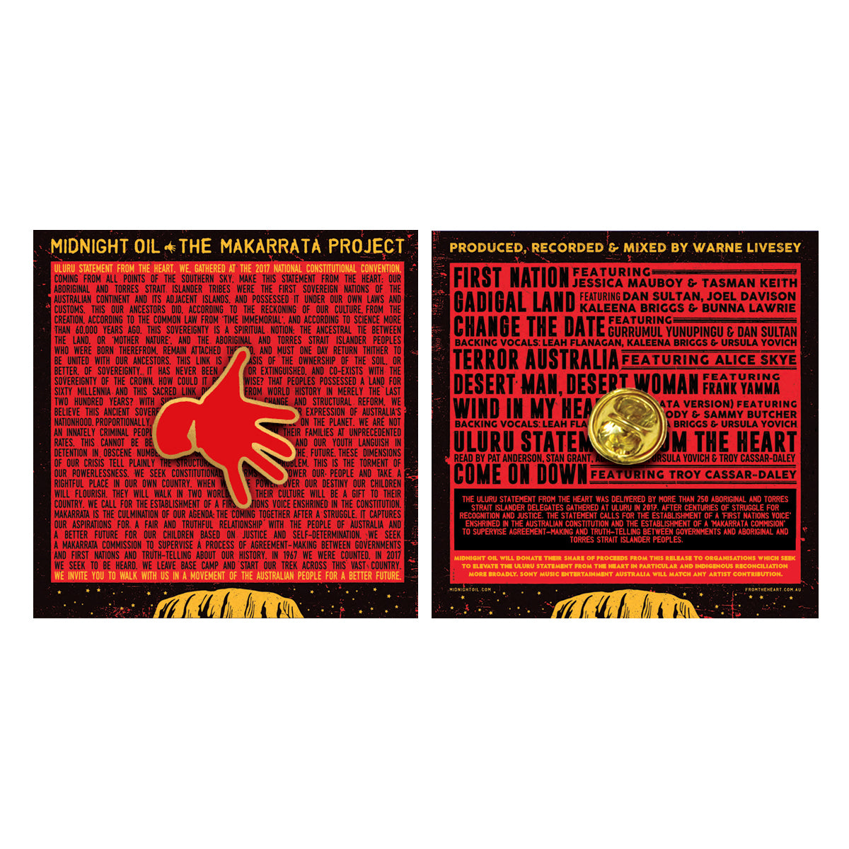 The Makarrata Project Enamel Pin