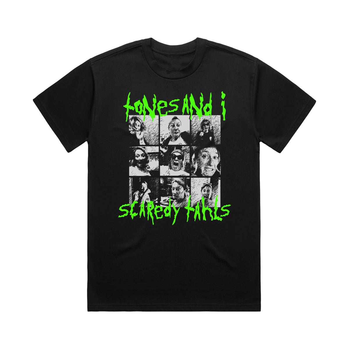 SCAREDY TAHLS TEE (BLACK)