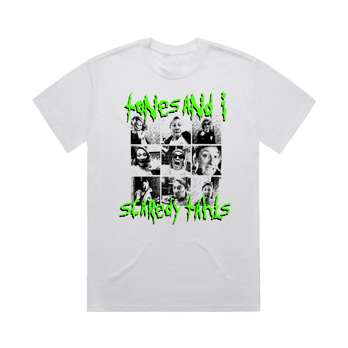 SCAREDY TAHLS TEE (WHITE)