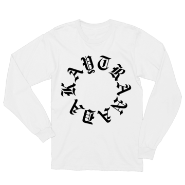 Gothic Circle Long Sleeve Tee White