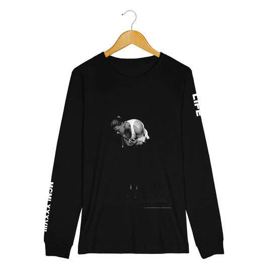 BLACK LONG SLEEVE TEE