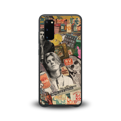 Samsung Galaxy phone case with collage of Ruel photos and graphics