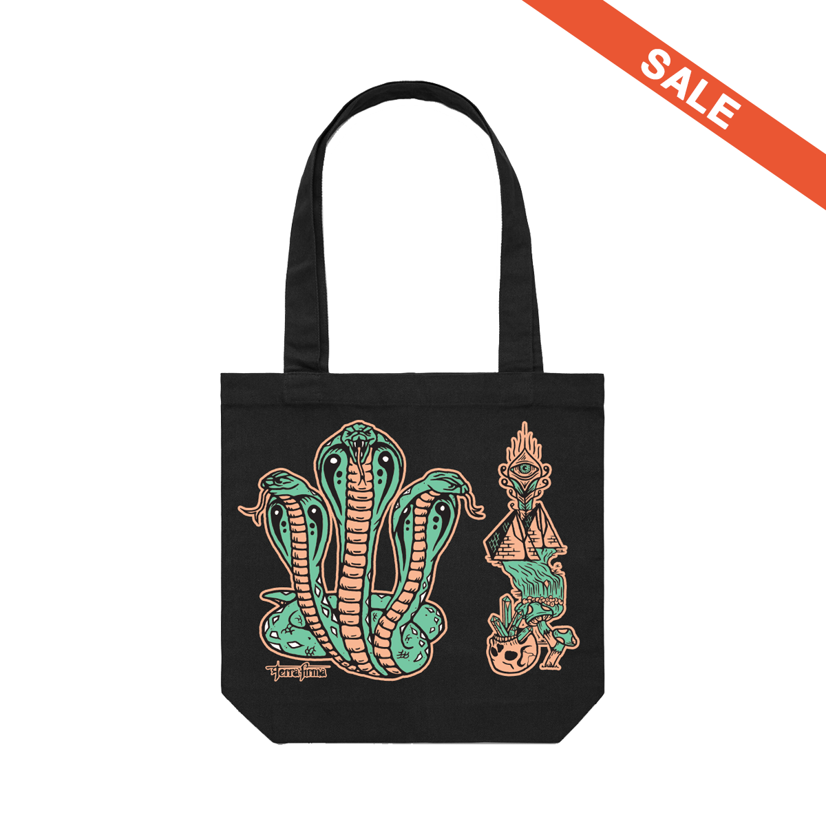 Snakes Tote (Black)