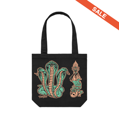 Snakes Tote (Black)