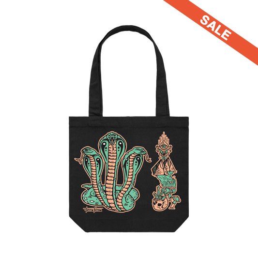 Snakes Tote (Black)