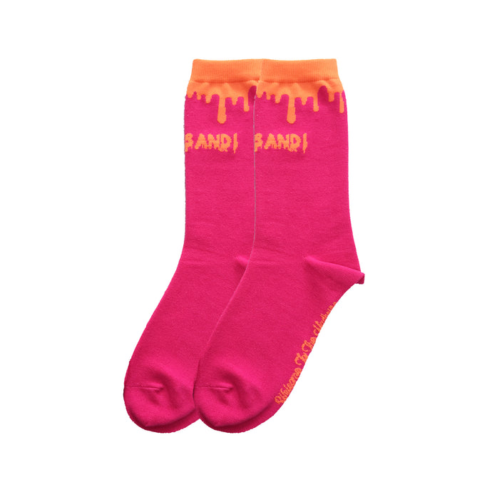 WTTM Pink Drip Socks
